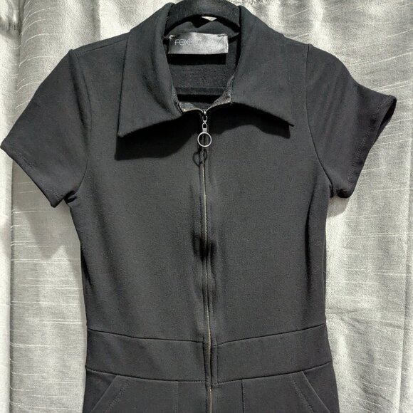 Foxblood Jamie Lee Zip Up Romper Black - Picture 4 of 5